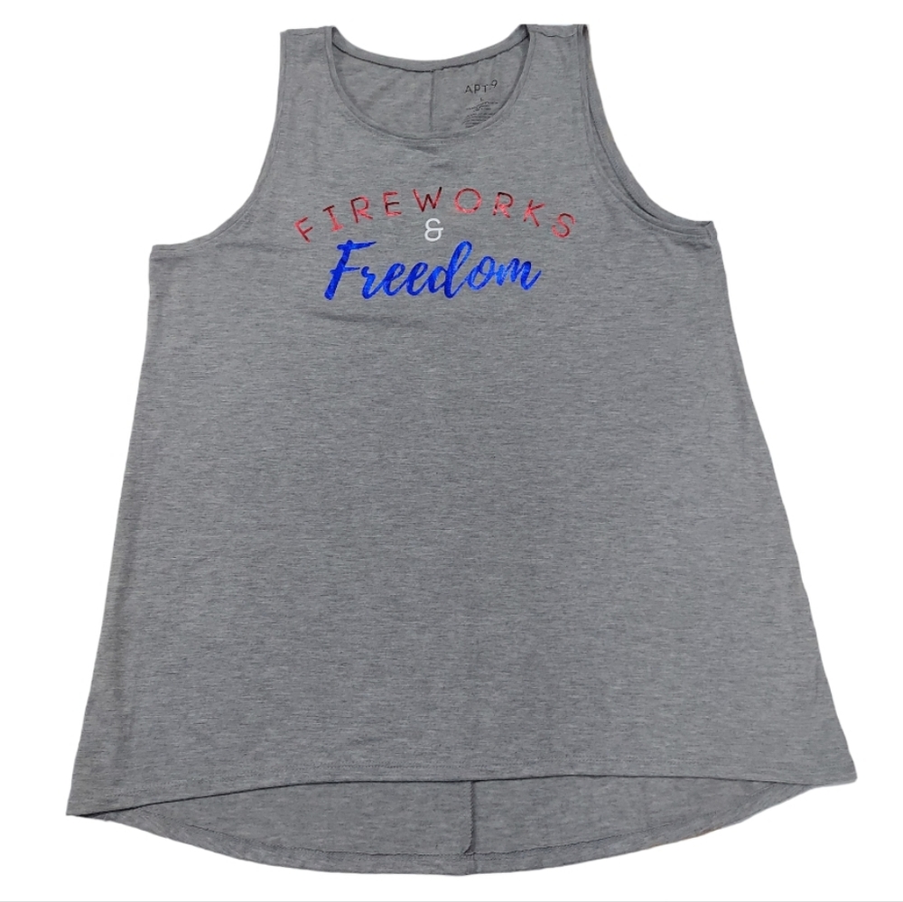 Apt 9 Fireworks & Freedom Sleeveless Tank Top